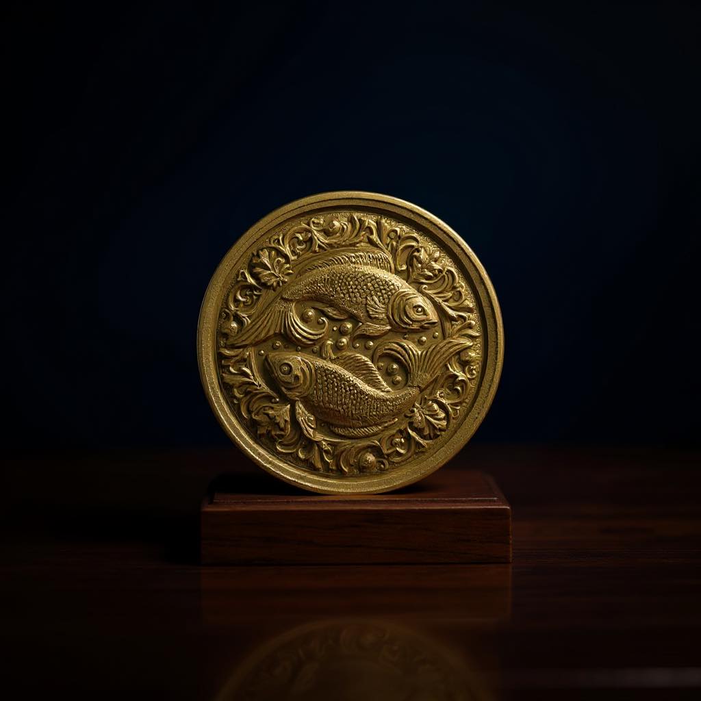 Custom Brass Zodiac Coin | Deep Engraved Astrology Token | Personalized Star Sign Gift | EDC Worry Coin